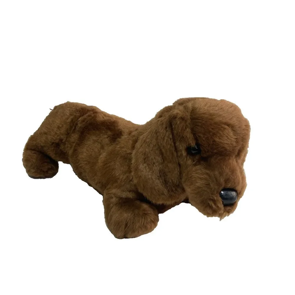 Douglas Cuddle Toy Dilly the‎ Dachshund Plush Puppy Dog Stuffed Animal Brown 12'